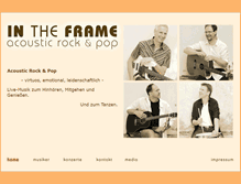 Tablet Screenshot of intheframe.de